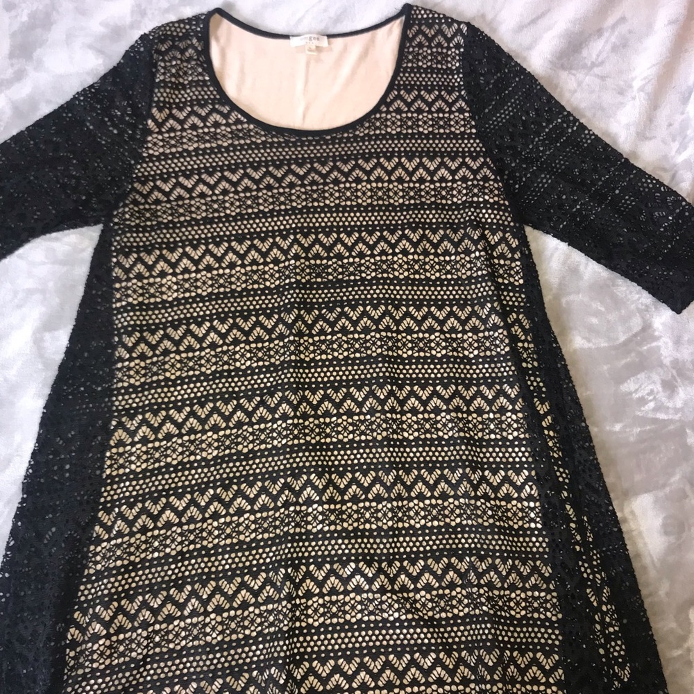 Umgee black and nude dress